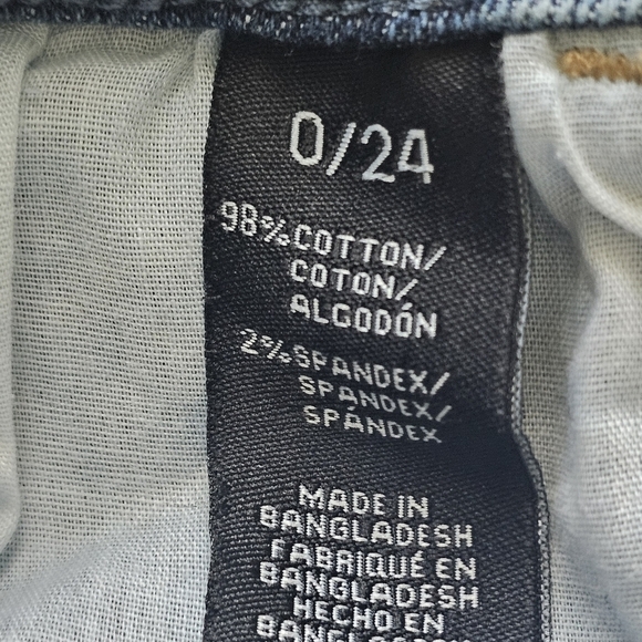 KENDALL & KYLIE DISTRESSED HIGH RISE SLIM STRAIGHT JEANS - Picture 8 of 9